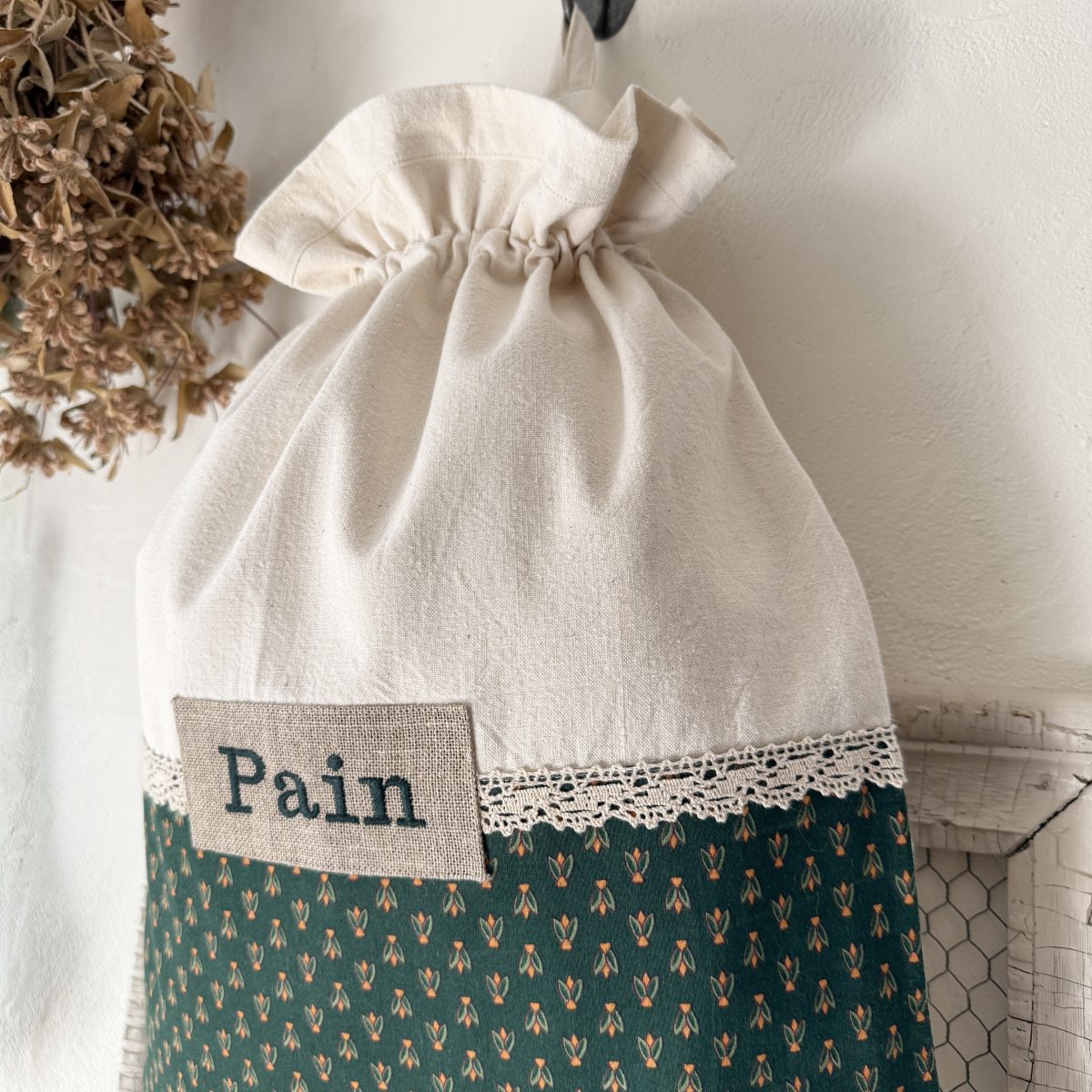 Sac à Pain en Coton Bread 52cm Blanc Sac à Pain en Coton Bread 52cm Blanc